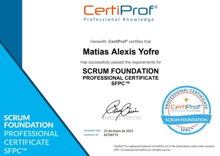 Scrum Master Professional Certificate